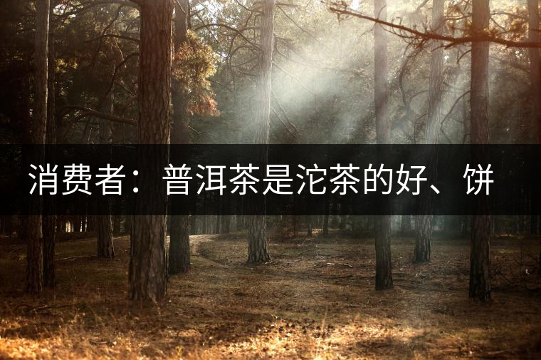 消費者：普洱茶是沱茶的好、餅茶的好還是散裝的好？