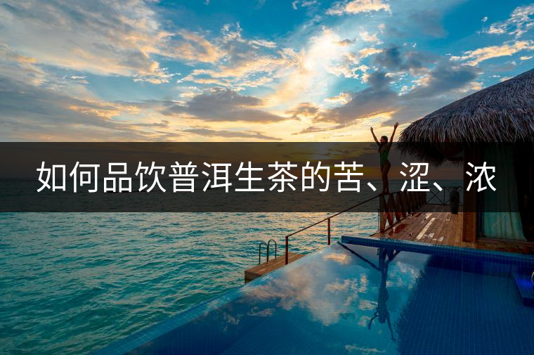 如何品飲普洱生茶的苦、澀、濃