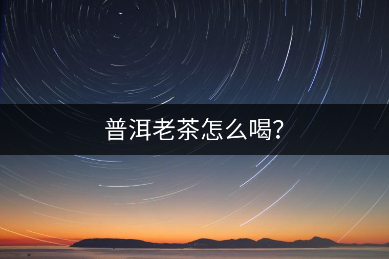普洱老茶怎么喝？