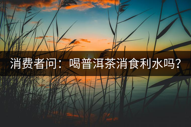 消費(fèi)者問：喝普洱茶消食利水嗎？