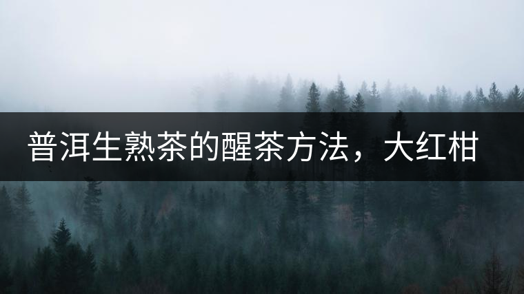 普洱生熟茶的醒茶方法，大紅柑與小青柑對(duì)比