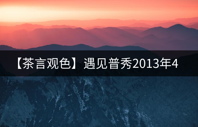 【茶言觀色】遇見(jiàn)普秀2013年435紅絲帶青餅