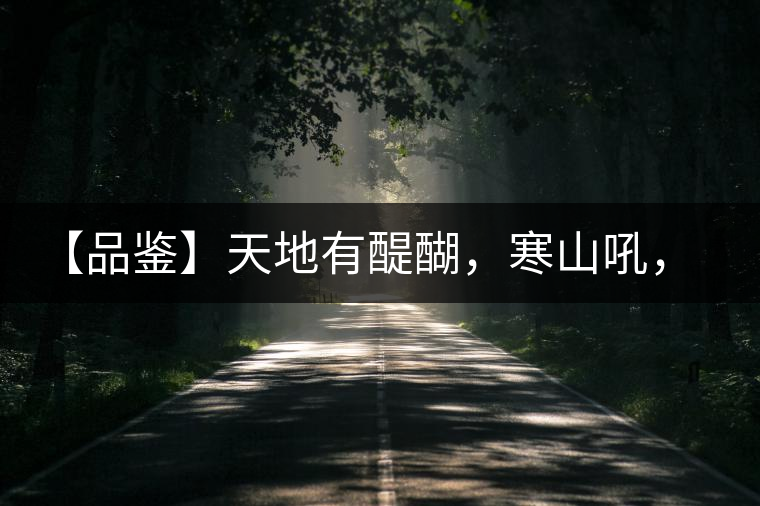 【品鑒】天地有醍醐，寒山吼，苦樂皆隨風(fēng)