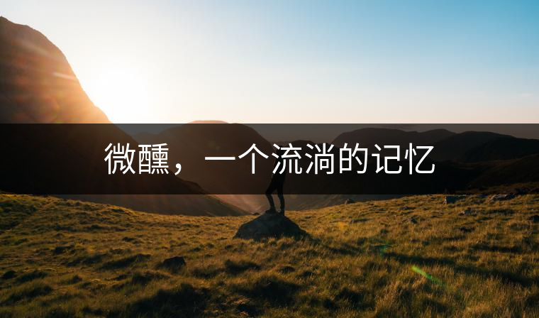 微醺，一個(gè)流淌的記憶