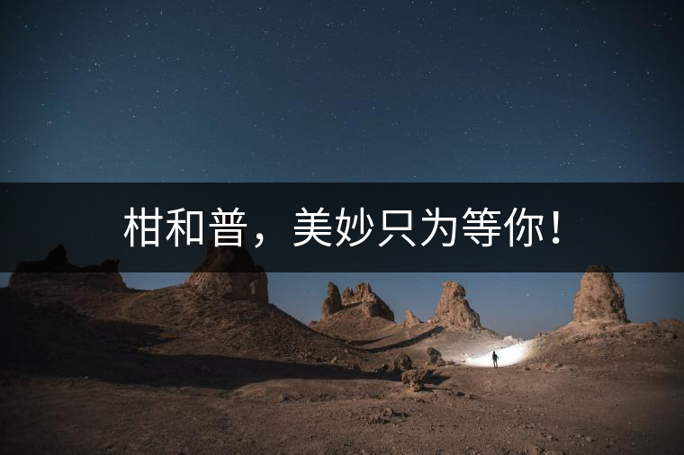 柑和普，美妙只為等你！