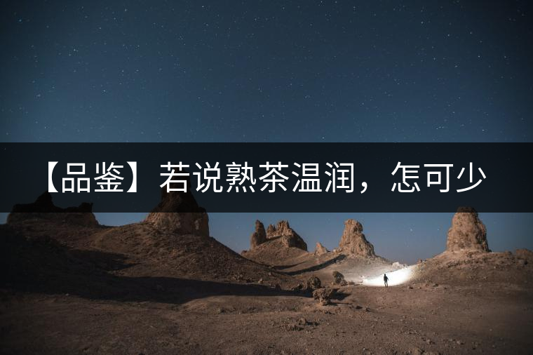 【品鑒】若說熟茶溫潤，怎可少了那玖香？