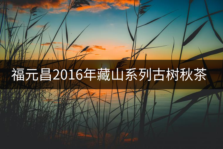 福元昌2016年藏山系列古樹秋茶全部上市！