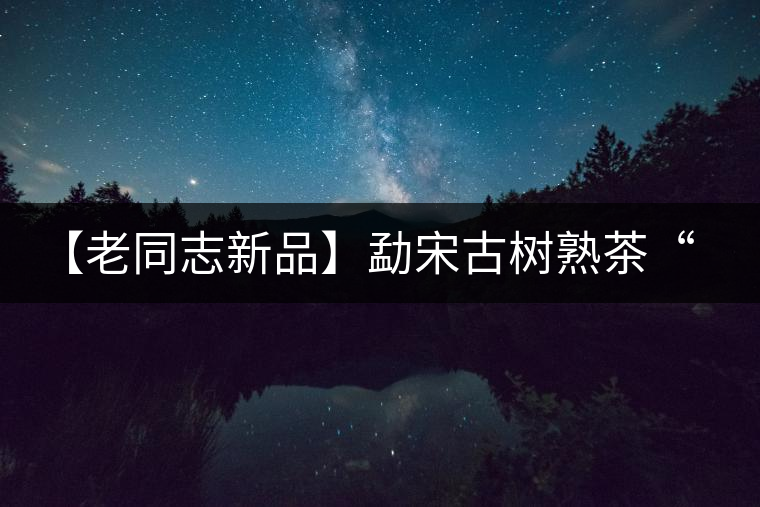 【老同志新品】勐宋古樹熟茶“ 夏雨”— 飲茶伴夏，只為您！