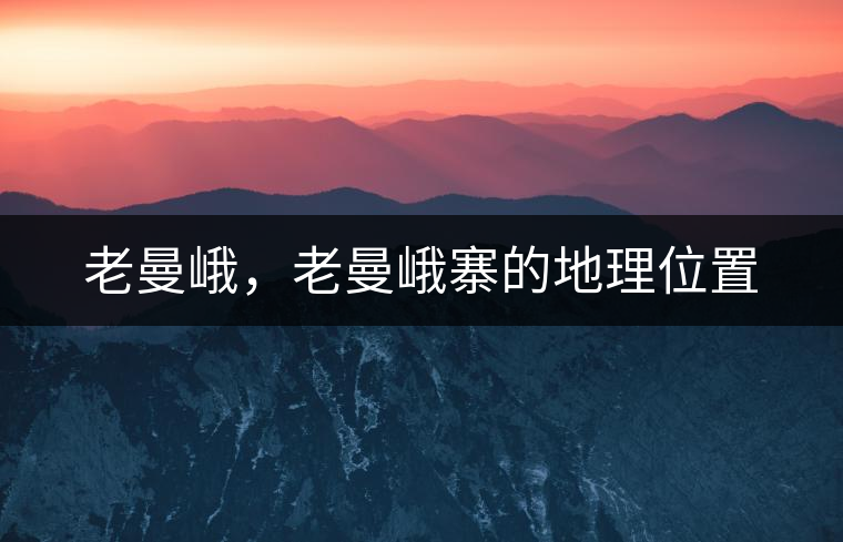 老曼峨，老曼峨寨的地理位置