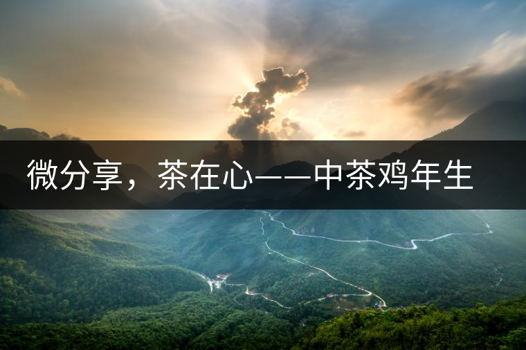 微分享，茶在心——中茶雞年生肖餅