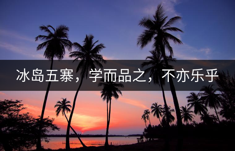 冰島五寨，學(xué)而品之，不亦樂乎