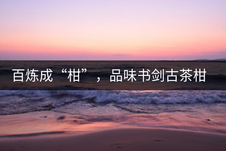 百煉成“柑”，品味書劍古茶柑普茶