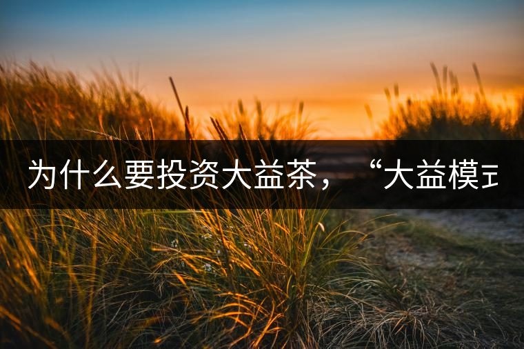 為什么要投資大益茶，“大益模式”告訴你！