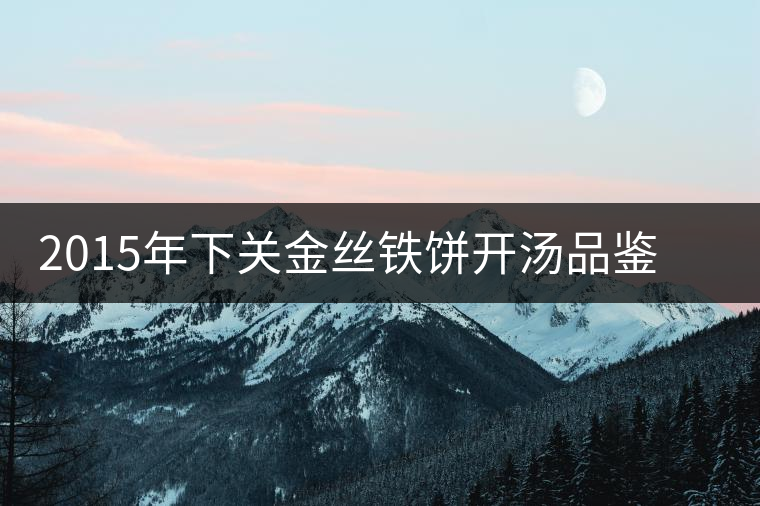 2015年下關(guān)金絲鐵餅開湯品鑒：香氣高揚(yáng)、滋味綿和