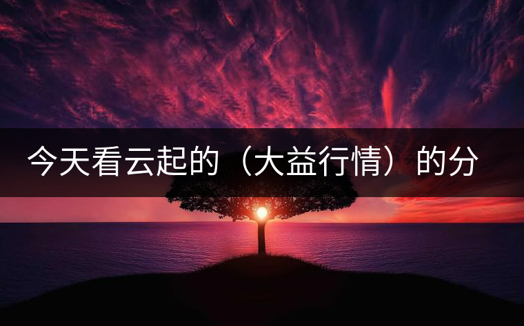 今天看云起的（大益行情）的分析報告，感受如下；轉(zhuǎn)化什么