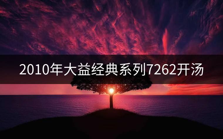 2010年大益經典系列7262開湯