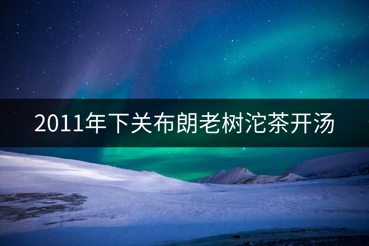 2011年下關(guān)布朗老樹(shù)沱茶開(kāi)湯 2011年下關(guān)布朗老樹(shù)沱茶開(kāi)湯