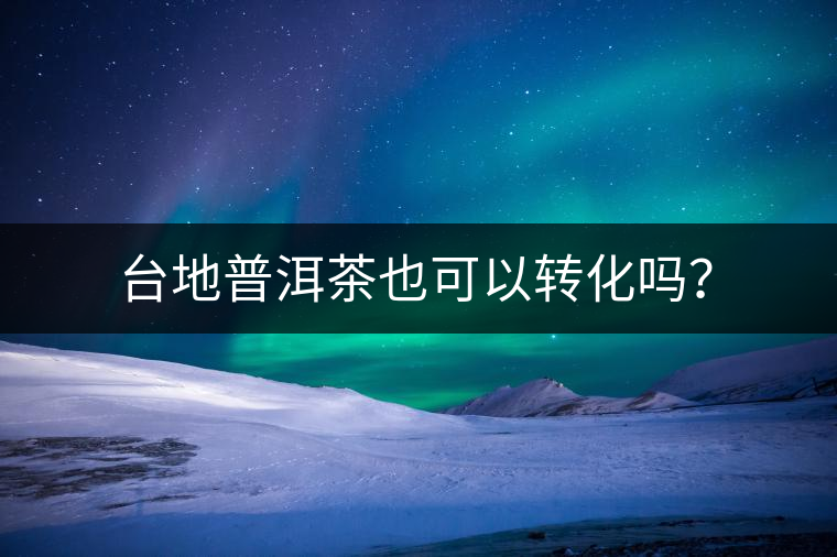 臺地普洱茶也可以轉(zhuǎn)化嗎？