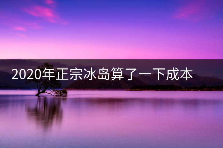 2020年正宗冰島算了一下成本，一般人真消費(fèi)不起