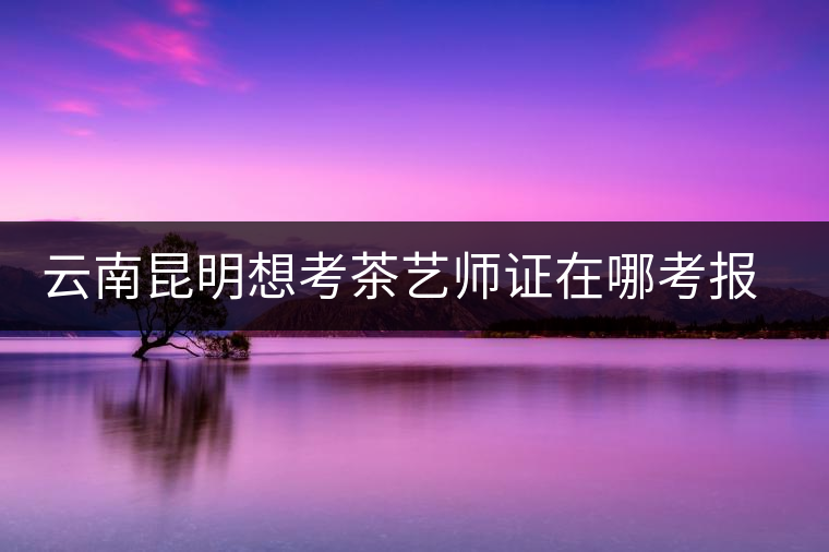 云南昆明想考茶藝師證在哪考報(bào)名及考試時(shí)間，哪個(gè)學(xué)校好？
