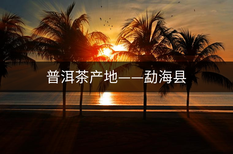 普洱茶產(chǎn)地——勐?？h
