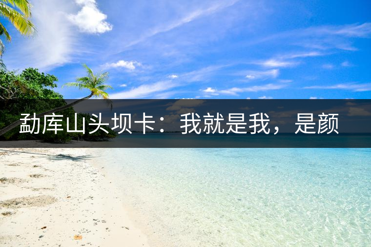 勐庫山頭壩卡：我就是我，是顏色不一樣的煙火