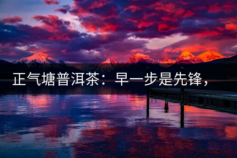 正氣塘普洱茶：早一步是先鋒，早兩步是先烈