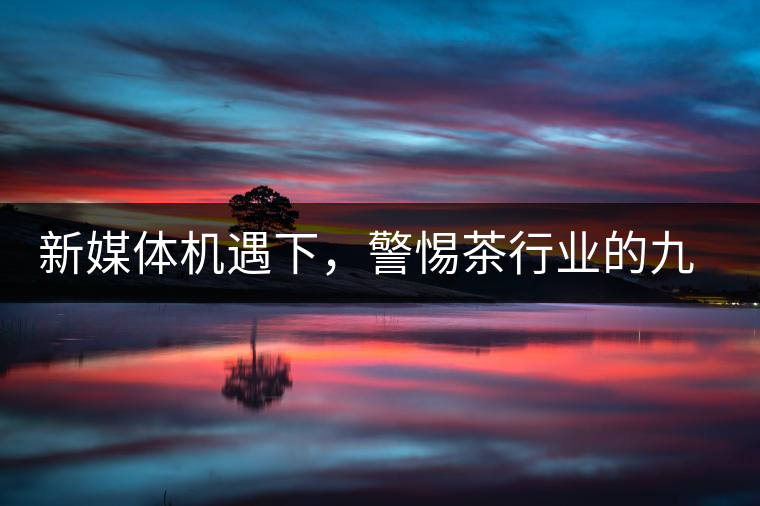 新媒體機(jī)遇下，警惕茶行業(yè)的九大危機(jī)