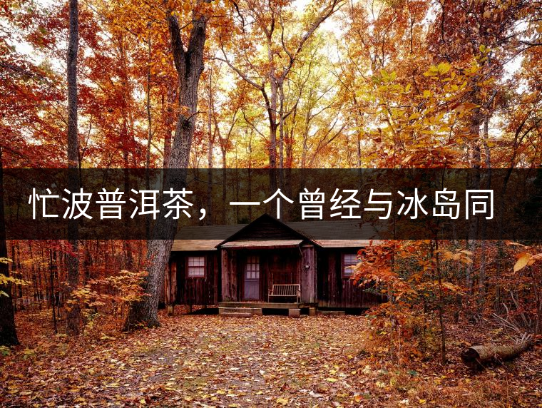 忙波普洱茶，一個曾經與冰島同樣有名的地方