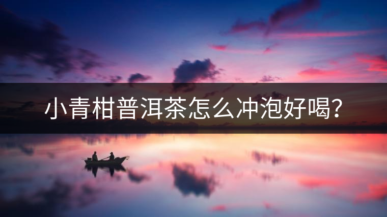 小青柑普洱茶怎么沖泡好喝？