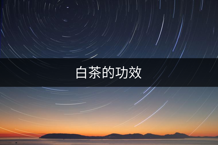 白茶的功效 白茶的功效