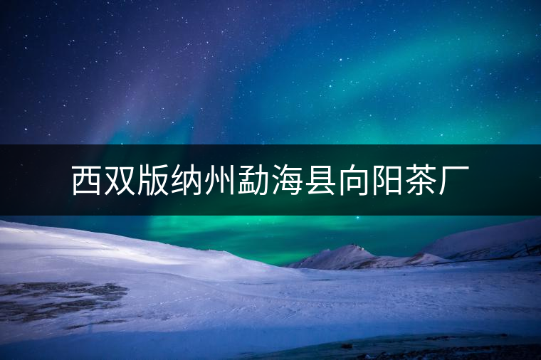 西雙版納州勐海縣向陽(yáng)茶廠