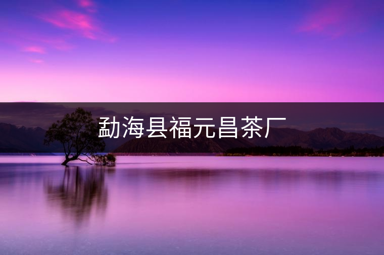 勐?？h福元昌茶廠