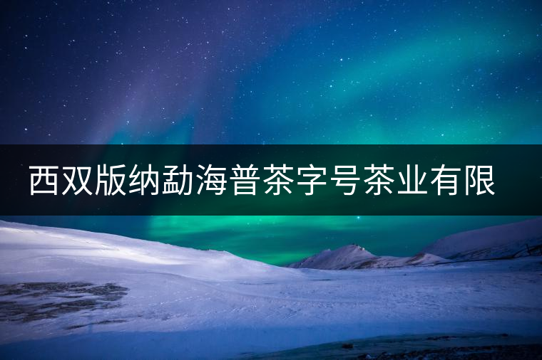 西雙版納勐海普茶字號茶業(yè)有限公司簡介 西雙版納勐海普茶字號茶業(yè)有限公司簡介