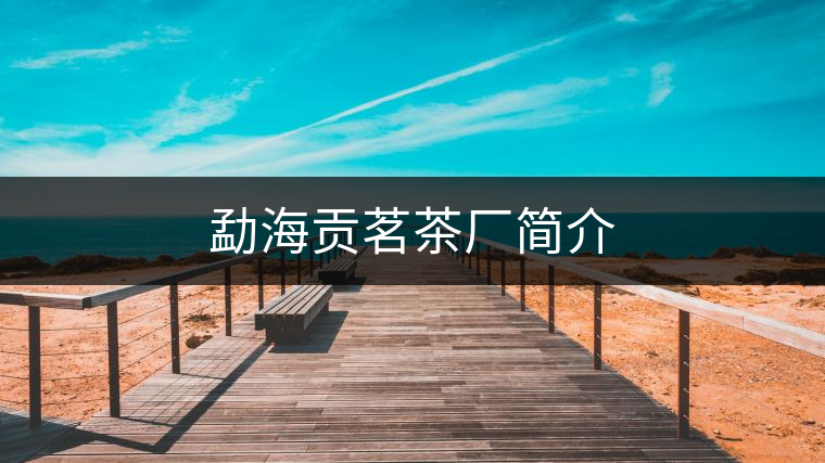 勐海貢茗茶廠簡(jiǎn)介 勐海貢茗茶廠簡(jiǎn)介