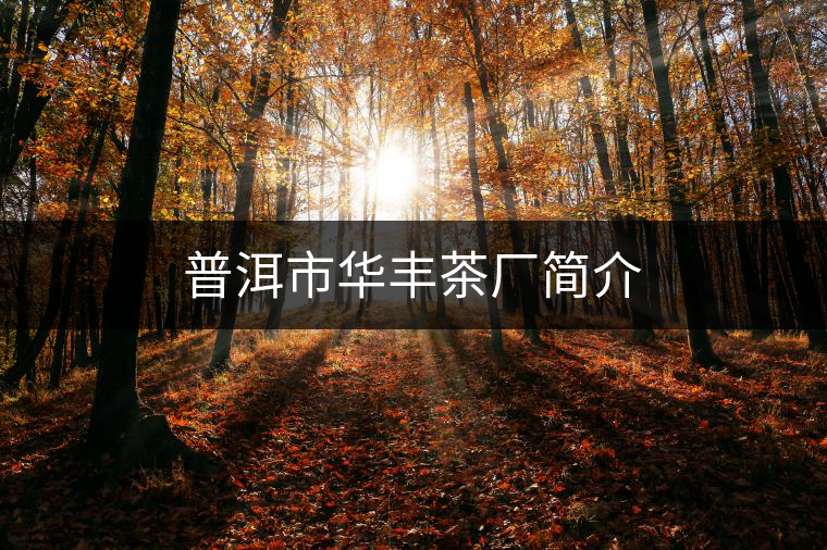普洱市華豐茶廠(chǎng)簡(jiǎn)介 普洱市華豐茶廠(chǎng)簡(jiǎn)介