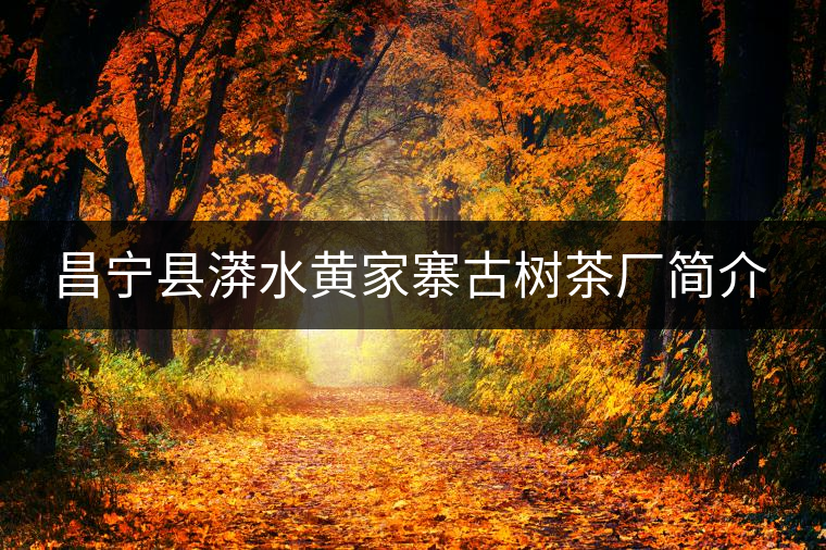 昌寧縣漭水黃家寨古樹(shù)茶廠簡(jiǎn)介 昌寧縣漭水黃家寨古樹(shù)茶廠簡(jiǎn)介