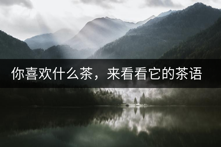 你喜歡什么茶，來看看它的茶語和性格是什么？