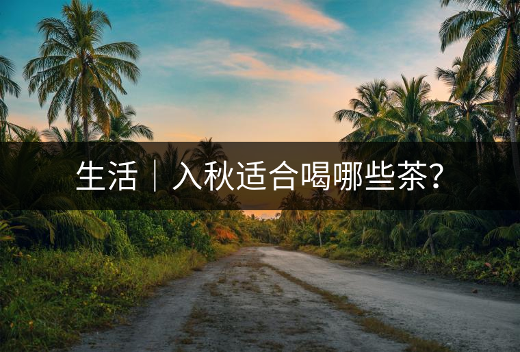 生活｜入秋適合喝哪些茶？