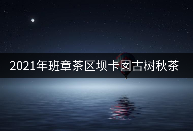 2021年班章茶區(qū)壩卡囡古樹秋茶特點？