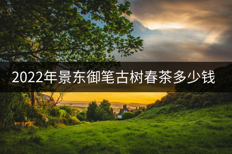 2022年景東御筆古樹春茶多少錢一公斤？