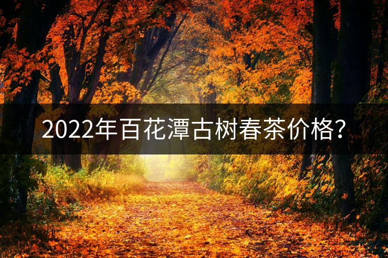 2022年百花潭古樹春茶價(jià)格？