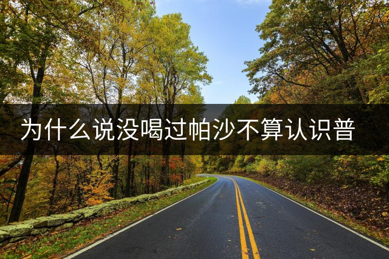 為什么說沒喝過帕沙不算認(rèn)識(shí)普洱茶？