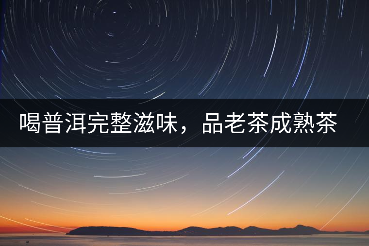 喝普洱完整滋味，品老茶成熟茶湯