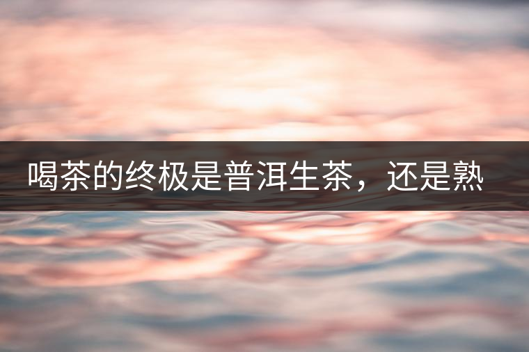 喝茶的終極是普洱生茶，還是熟茶？