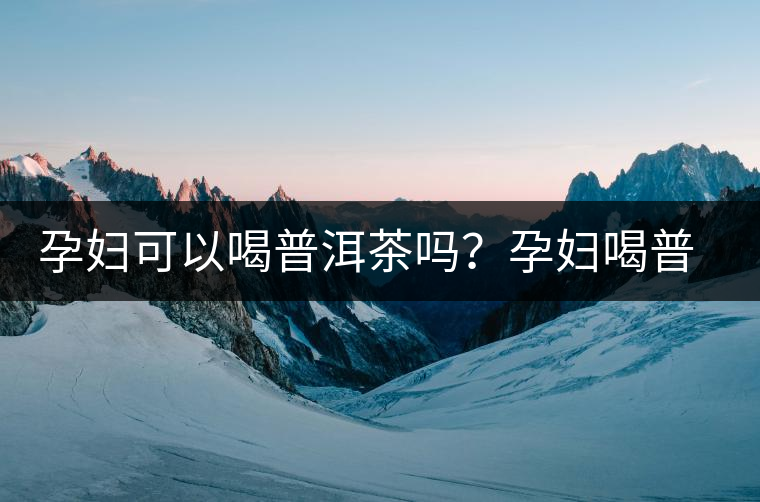 孕婦可以喝普洱茶嗎？孕婦喝普洱茶如何沖泡