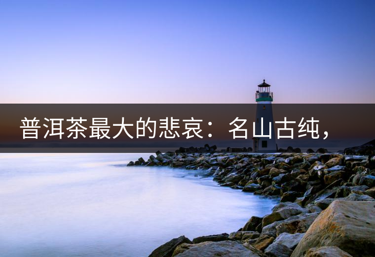 普洱茶最大的悲哀：名山古純，高端熟茶的未來在哪里？