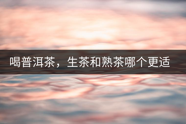 喝普洱茶，生茶和熟茶哪個(gè)更適合你？