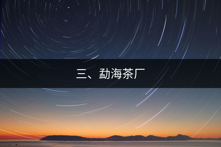 三、勐海茶廠
