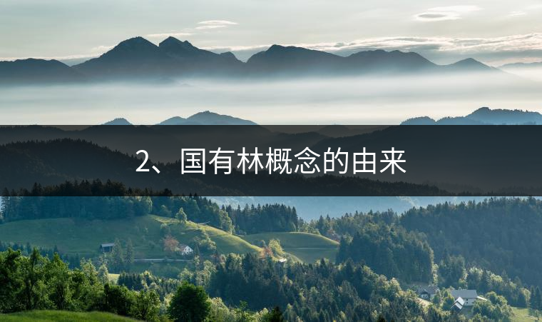2、國有林概念的由來